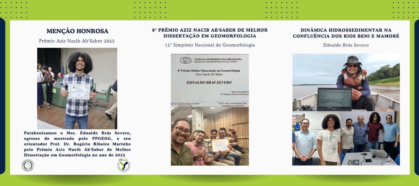Egresso do PPGEOG-UFAM recebe Prêmio Aziz Nacib Ab'Saber