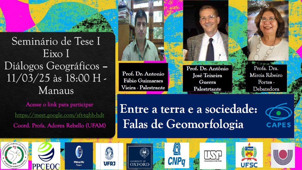 Seminário de Tese I Eixo I Diálogos Geográficos
